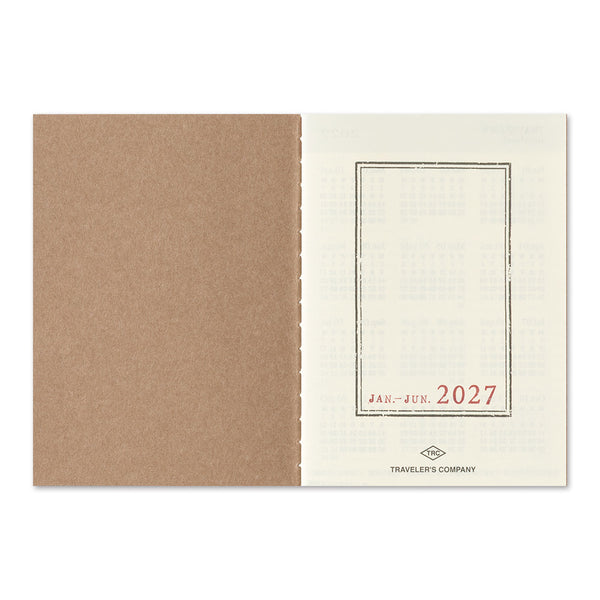 TRAVELER'S Notebook Passport Size Refill, Weekly, 2027