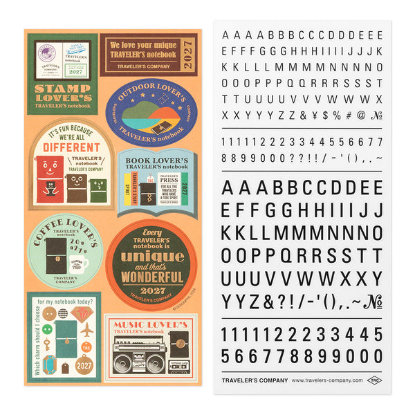 TRAVELER'S notebook Customized Diary Sticker Set, 2027