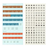 TRAVELER'S notebook Customized Diary Sticker Set, 2027