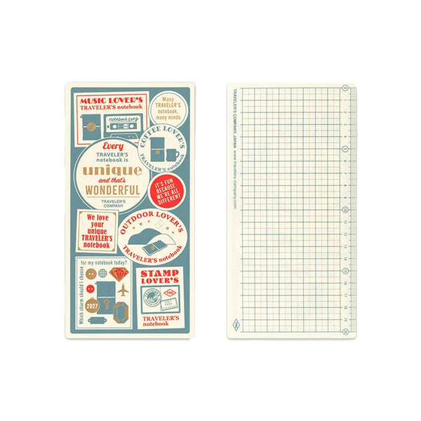 TRAVELER'S Notebook Full Size Refill, Pencil Board, 2027