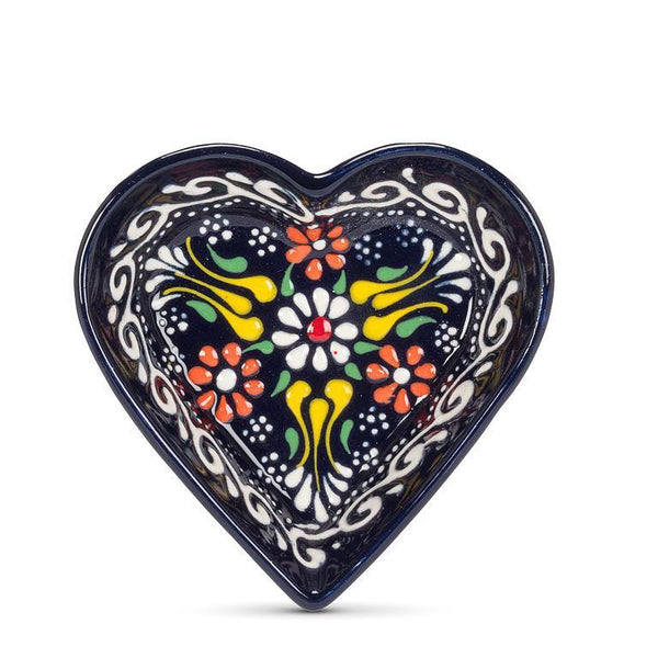 Abbott Ceramic Dish - Floral Heart, Assorted