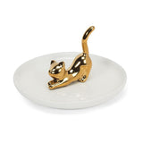 Abbott Jewelry Dish with Cat Ring Holder