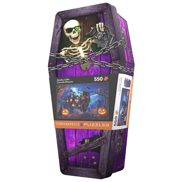 Eurographics 550pc Halloween Puzzle - Spooky Coffin Tin