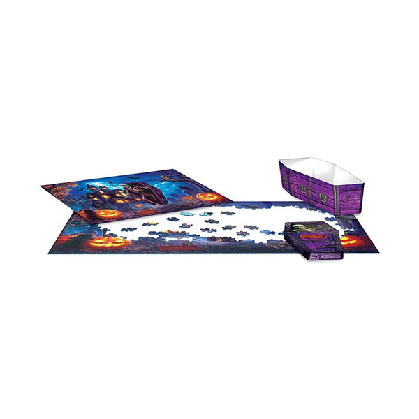 Eurographics 550pc Halloween Puzzle - Spooky Coffin Tin