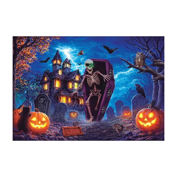 Eurographics 550pc Halloween Puzzle - Spooky Coffin Tin