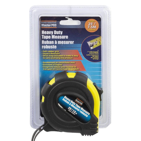 Home Essentials Master Pro Heavy Duty Tape Measure 25ft