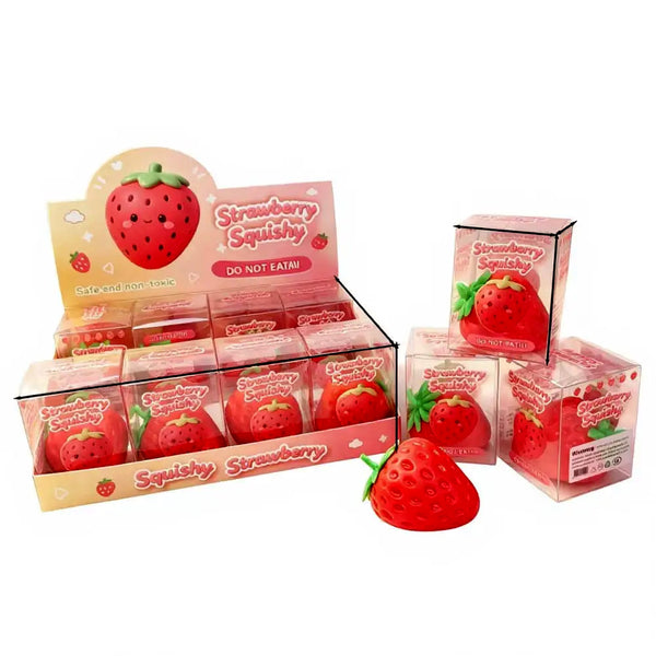 Inome Crunchy Strawberry Squishy Toy