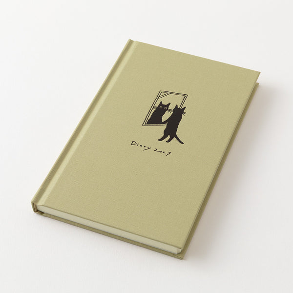 Midori 2027 Agenda - Weekly, B6, Hardcover, Beige Cat