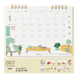 Midori 2027 Desk Calendar - Dog