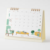 Midori 2027 Desk Calendar - Dog