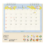 Midori 2027 Desk Calendar - Bird