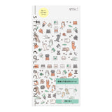 Midori Planner Stickers - Line Cats