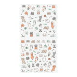 Midori Planner Stickers - Line Cats