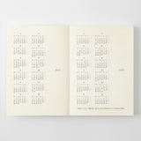 Midori 2027 Agenda - Monthly, A6, White