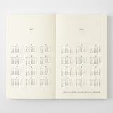 Midori 2027 Agenda - Monthly, B6 Slim, White