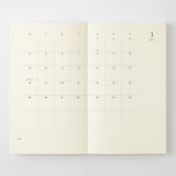 Midori 2027 Agenda - Monthly, B6 Slim, White