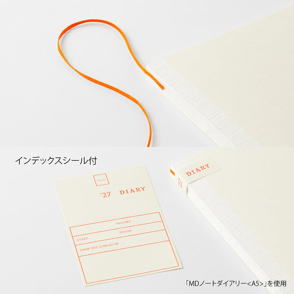Midori 2027 Agenda - Monthly, B6 Slim, White