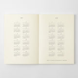 Midori 2027 Agenda - Monthly, A5 Thin, White