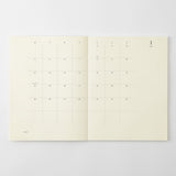 Midori 2027 Agenda - Monthly, A4 Thin, White