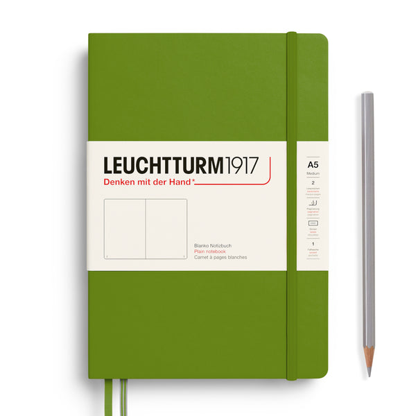 Leuchtturm1917 A5 Medium Notebooks - Blank MOSS