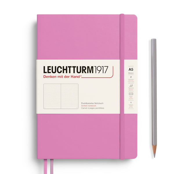 Leuchtturm1917 A5 Medium Notebooks - Dotgrid BUBBLEGUM