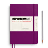 Leuchtturm1917 A5 Medium Notebooks - Dotgrid BURGUNDY