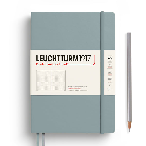 Leuchtturm1917 A5 Medium Notebooks - Dotgrid DOVE