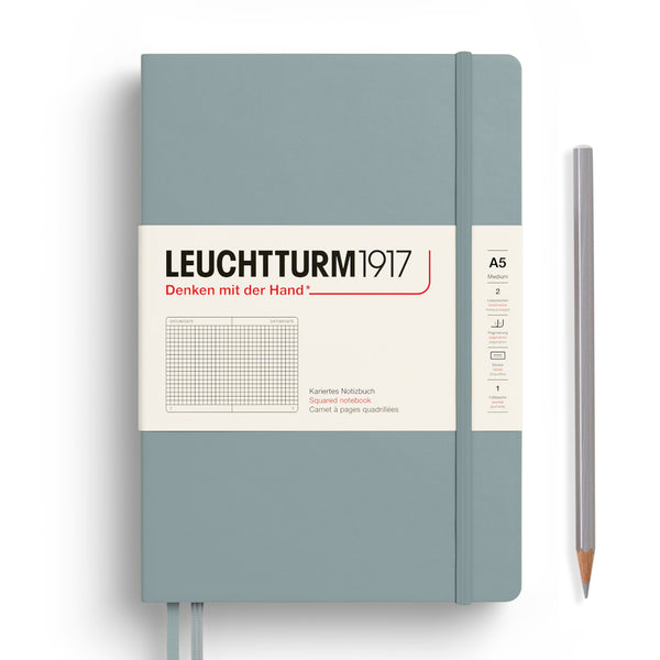 Leuchtturm1917 A5 Medium Notebooks - Grid DOVE