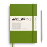 Leuchtturm1917 A5 Medium Notebooks - Grid MOSS