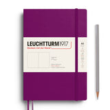 Leuchtturm1917 A5 Medium Softcover Notebook - Blank BURGUNDY