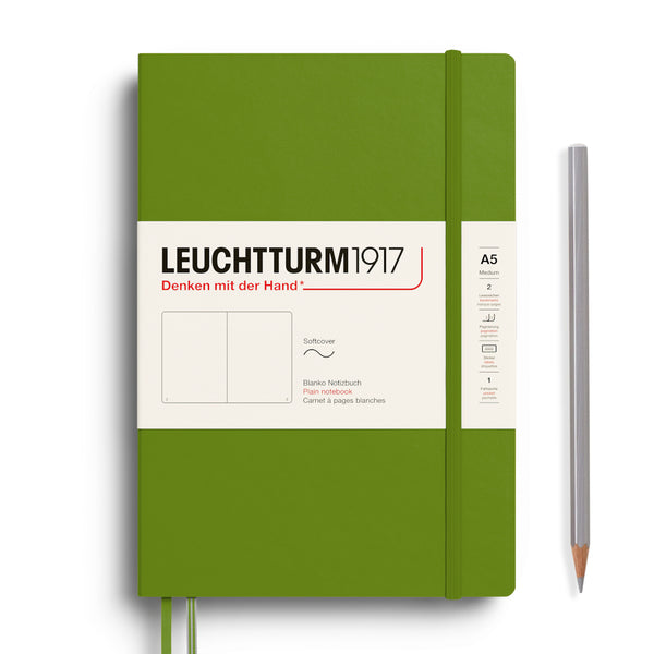 Leuchtturm1917 A5 Medium Softcover Notebook - Blank MOSS