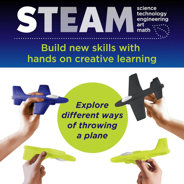 Creativity for Kids Stunt Squadron - Glow in the Fark Foam Fliers