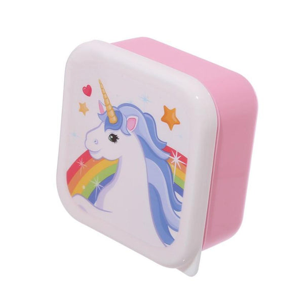 Puckator Stackable Lunch Box Set - Enchanted Rainbows Unicorn