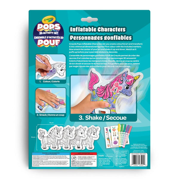 Crayola POPS 3D Inflatable Characters Activity Set - Unicorns