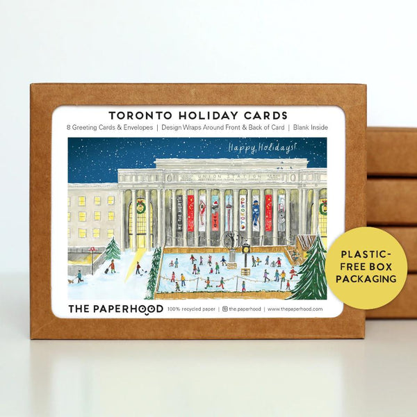 The Paperhood Toronto Boxed Holiday Cards 8pk Union Station