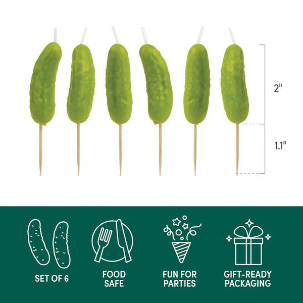 Fred Pickle Party Candles 6pk