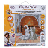 Crystal Art Mounted Kit, Medium - Pals by Fireplace