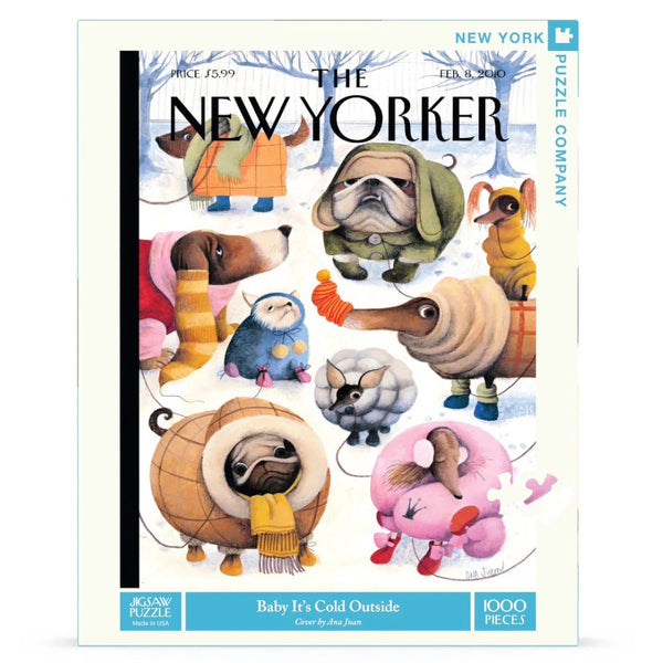 New York Puzzle Co 1000pc Baby It's Cold Outside
