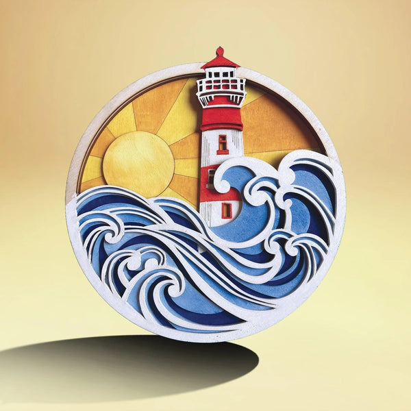 McTavish Academy of Art LightHouse DIY 3D Wood Craft Art Kit Vancouver Island BC