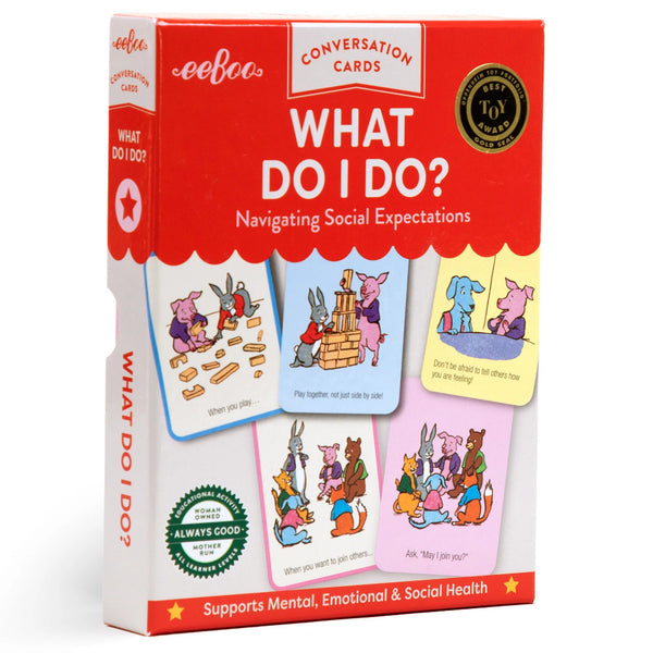 eeBoo What Do I Do? Conversation Flash Cards: Navigating Social Expectations