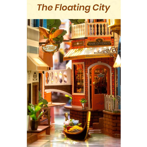 Robotime Rolife DIY Mini Book Nook Kit - Romantic Venice