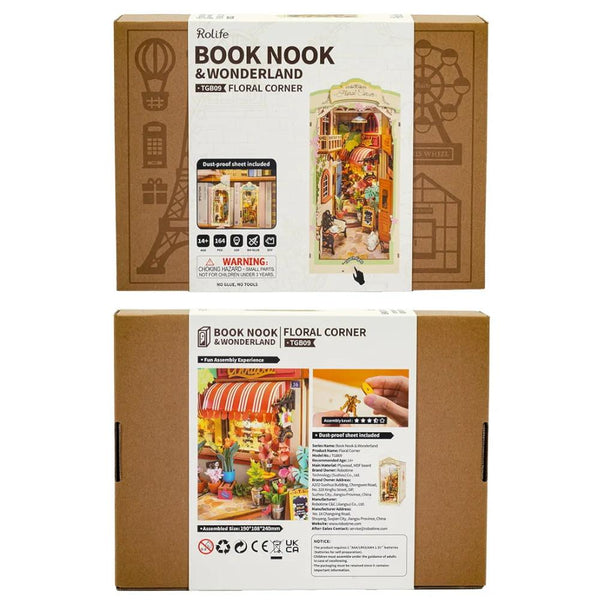 Robotime Rolife DIY Mini Book Nook Kit - Floral Corner