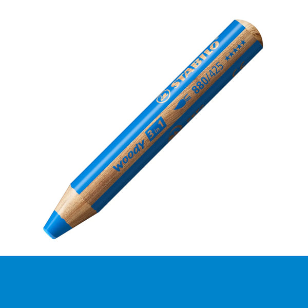 Stabilo Woody 3-in-1 Pencils BLUE