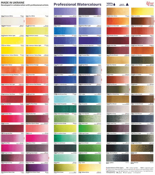 Rosa Gallery Full Pan Watercolour Paints