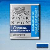 Winsor & Newton Cotman Watercolour Half Pans CERULEAN BLUE HUE