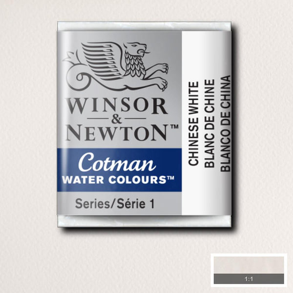 Winsor & Newton Cotman Watercolour Half Pans CHINESE WHITE