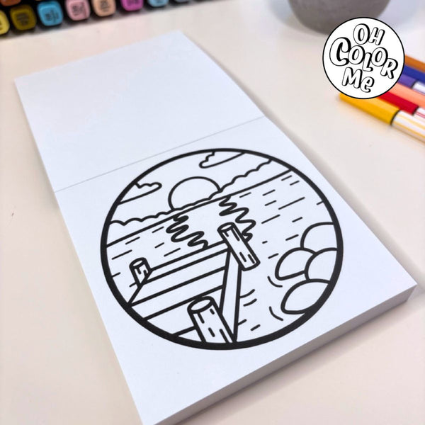 Oh Colour Me Colouring Book - Cottage Moments