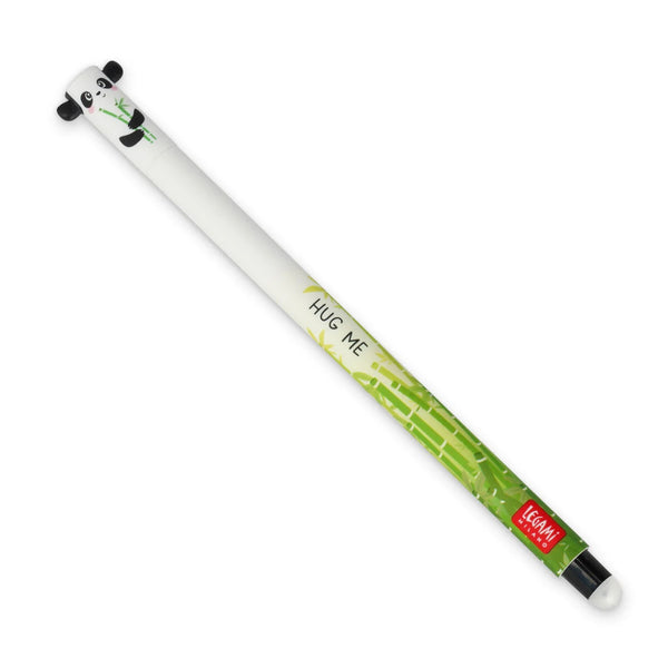 Legami Erasable Gel Pen - Panda, Black Ink