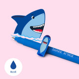 Legami Erasable Gel Pen - Shark, Blue Ink
