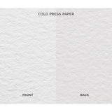 Etchr 100% Cotton Mixed Media Mini Sketchbook, A8 Portrait, Cold Pressed